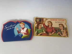 SEWING SUSAN & SWEETHEART - 2 Vintage Sewing Needles Book, Circa 1950s - Picture 1 of 4