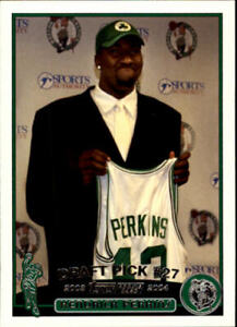 2003-04 Topps Boston Celtics Basketball Card #247 Kendrick Perkins Rookie