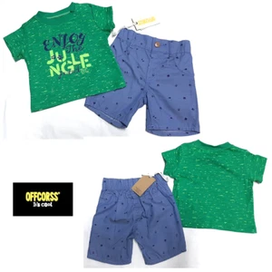 BOYS 🔥🆕 Offcorss SET Top Shirt + Shorts Bottom Baby Size 3-6 Months - Picture 1 of 19