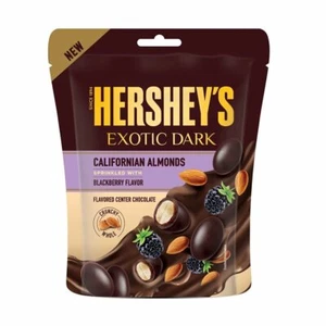 Hershey's Exotic Dark Chocolate- Californian Almond Sprinkled with BlackBerry Fl - Picture 1 of 8