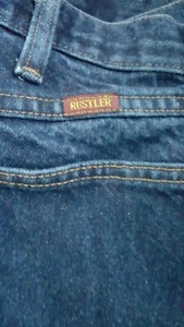 MENS PRE-OWNED RUSTLER JEANS W42 L32 - Picture 1 of 2