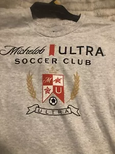 Michelob Ultra Soccer Club T-shirt NWT Novelty See Description - Picture 1 of 4