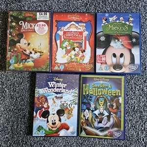 Disney DVD Bundle, Mickey Christmas, Winter, Once Upon A Halloween & More - Picture 1 of 1