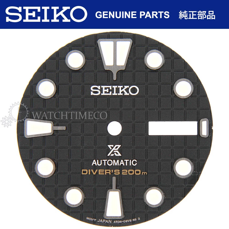 SEIKO - SRPE03 - PROSPEX KING TURTLE- BLACK LUMIBRITE WAFFLE DIAL - 4R3609V8XB1Z