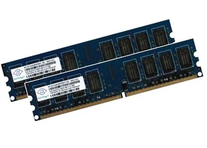 2x 2GB 4GB Dual Channel PC / Escritorio RAM Memoria DDR2 800 MHz DIMM PC2-6400 - Imagen 1 de 1