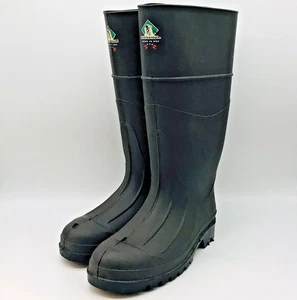Northerner wasserdicht Gummi Regen Stiefel Herren 6 Damen 8 braun Hausarbeit Bauernhof hergestellt in den USA - Bild 1 von 12