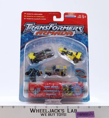 Figuras Hasbro Dirt Boss Downshift & Mirage Transformers Armada 2002 NUEVO SELLADO Foto 1 de 4