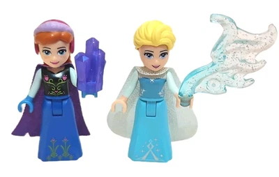 LEGO Frozen Anna & Elsa Mini Muñeca Set con Accesorios - Lote Princesas Disney Foto 1 de 2