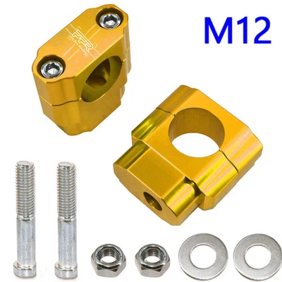 1-1/8" 28mm Motorcycle HandleBar Bar Mount Clamp Riser Adaptor For Dirt Pit Bike - Image 1 of 4