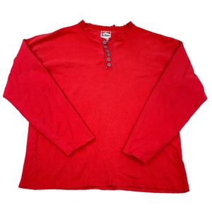 Camisa De Colección Marlboro Hombres Grande Roja Henley Termal Años 90 Cigarrillos Baile de graduación - Imagen 1 de 11