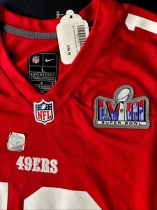 Brock Purdy NFL Super Bowl 58 Trikot Neu mit Etikett Gr. L SB Patch auf linker Schulter - Bild 1 von 10