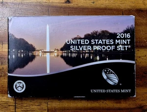 2016 U.S. Mint Silver Proof Set Original Govt Packaging COA Free Shipping - Picture 1 of 4