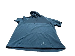 ¡Sudadera con capucha negra de manga corta Air Jordan para hombre! Grande - Imagen 1 de 3