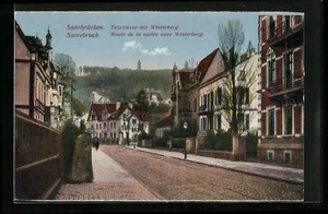 Saarbrücken, Talstrasse mit Winterberg, Ansichtskarte  - Picture 1 of 2