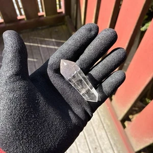 29g Brazilian Clear Quartz Double Terminated Point Polished Natural Clear Quartz - Picture 1 of 12