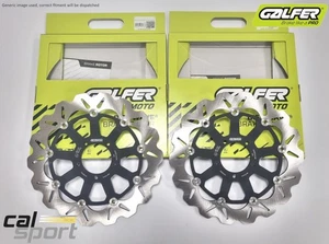Galfer Wavy Front Brake Discs Wave Rotors Kawasaki ZZR1400 ZZR 1400  - Picture 1 of 1