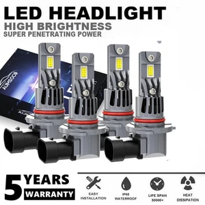 For Hyundai Santa Fe Utility 4-Door 2019 2020 2022 LED Headlight High Low Bulbs - Picture 1 of 18