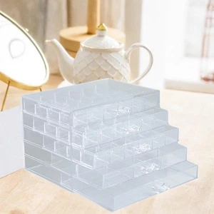 Earring Organizer with 5 Drawers 79 Compartments Bead Organizer Acrylic Jewelry - Picture 1 of 7