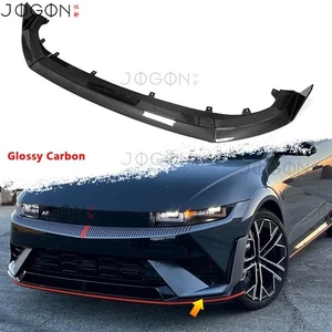 Real Carbon Front Bumper Lower Spoiler Body Kits For Hyundai Ioniq 5 N NE 5N 23+ - Picture 1 of 14