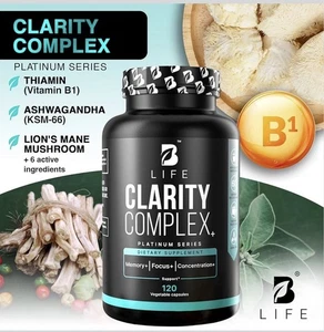 Pilzkomplex Kapseln fördern Fokus & Klarheit fördert die Gesundheit des Immunsystems - Bild 1 von 4