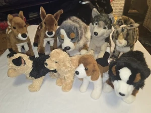 Lote De 9 Animales De Peluche Douglas 8-14 pulgadas Excelente Estado CASA LIBRE DE HUMO - Imagen 1 de 24