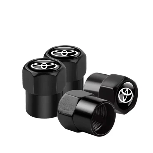 4stk Toyota Ventilkappen Auto Reifen Luft Kappen in schwarz - Image 1 of 1