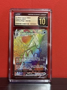 Pokémon TCG Ice Rider Calyrex VMAX 202/198 Chilling Reign CGC Pristine 10 - Picture 1 of 2