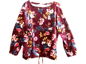 Loft Plus Damen Gr.   20/22 2x Velours Blumen Tunika Top Neu ohne Etikett - Bild 1 von 1