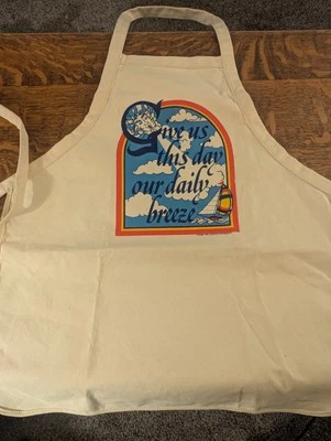 Novelty White Bib Apron for Sailors - Image 1 of 4
