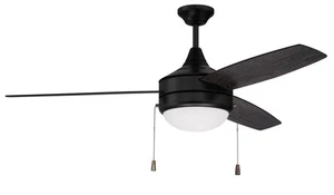 Flat Black 52"Ceiling Fan from the Phaze 3 Collection - Picture 1 of 1
