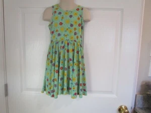DotDotSmile Size 3/4 Girls Green Dress With Flowers & Sunshine - Picture 1 of 8