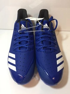 Adidas Men's Baseball Icon Bounce Metal Baseball Cleats Royal Blue Size 12.5 - Picture 1 of 10