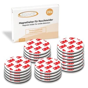 20x Soporte magnético 50mm para detector de humo detector de incendios fijación magnética - Imagen 1 de 7