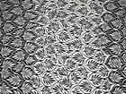 John Kaldor Pease Blossom Crepe Fabric Black & Mint - per metre