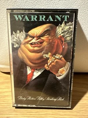 WARRANT Dirty Rotten Filthy Stinking Rich Cassette Tape 1989 - Image 1 of 4