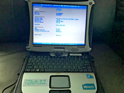Panasonic Toughbook CF-19 MK3 1.2GHZ 2GB RAM ARRANQUE A BIOS SIN DISCO DURO SIN BATERÍA Foto 1 de 4