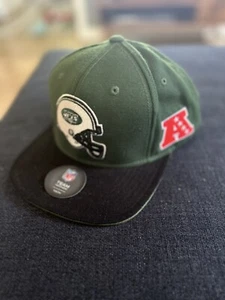 New York Jets Fútbol Correa Trasera Ajustable Sombrero AFC Logo Juvenil Nuevo con Etiquetas - Imagen 1 de 5