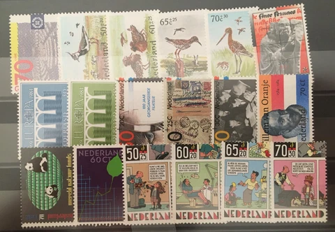 Netherlands 1984 - Complete Year, 18 stamps MNH Cover