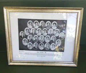 Graduation Framed Antique Photo CLASS OF JUNE 1909 CHECK IT OUT! - Picture 1 of 8