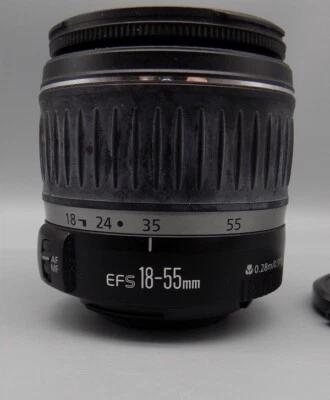 Canon EF-S 18-55 mm Lens Untested  Zoom f: 3.5-5.6 II Parts Or Repair Vintage - Image 1 of 4