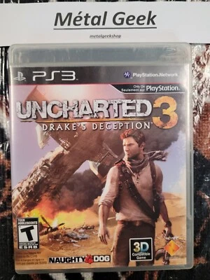 Uncharted 3 Drake's Deception Ps3 CIB EN/FR Tested Free Shipping in Canada !! - Image 1 of 4