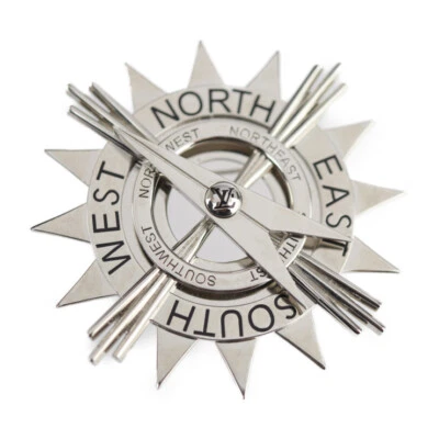 LOUIS VUITTON Brooch  MP1189 Accessories Compass louis vuitton metal Silver - Image 1 of 4