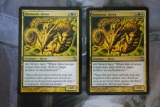 MTG - 2 x Harmonic Sliver - Time Spiral - Ex/Nm Condition