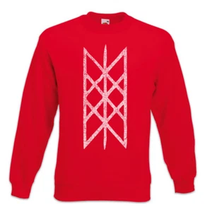 Web Of Wyrd Symbol Sudadera Jersey Vikingos Vikingos Odin Thor Norsemen Valhall - Imagen 1 de 1