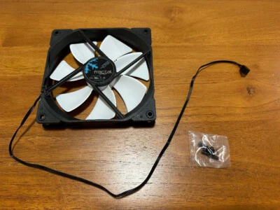 Lot of two (2) Fractal Design Dynamic GP-14 1000RPM 140mm Silent Case Fans - Image 1 of 2