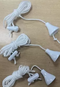 3 X Sostituzione Luce Bagno Tirare Cavo Interruttore Stringa Ricambio Soffitto Doccia - Foto 1 di 1