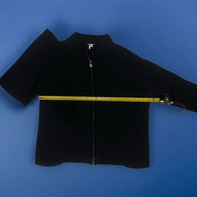 Black Zip Up Jacket Ribbed/Corduroy Calvin Klein Foto 1 de 4