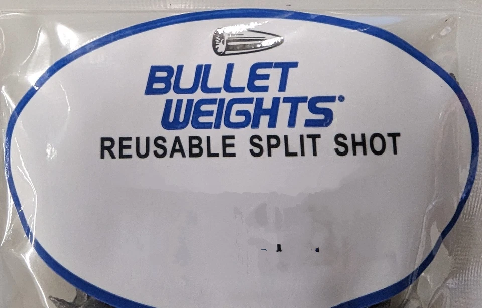 (6 Packs) Bullet Weight Reusable Split Shot - Unpainted - Choose Size - Image 1 of 1