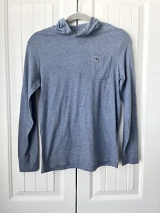 VINEYARD VINES Pullover Hoodie Embroidered Whale Youth Size M 12/14 Pocket Blue - Picture 1 of 4