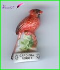 Feve de collection Oiseau Bird Edition Atlas " Le Cardinal Rouge " #F7